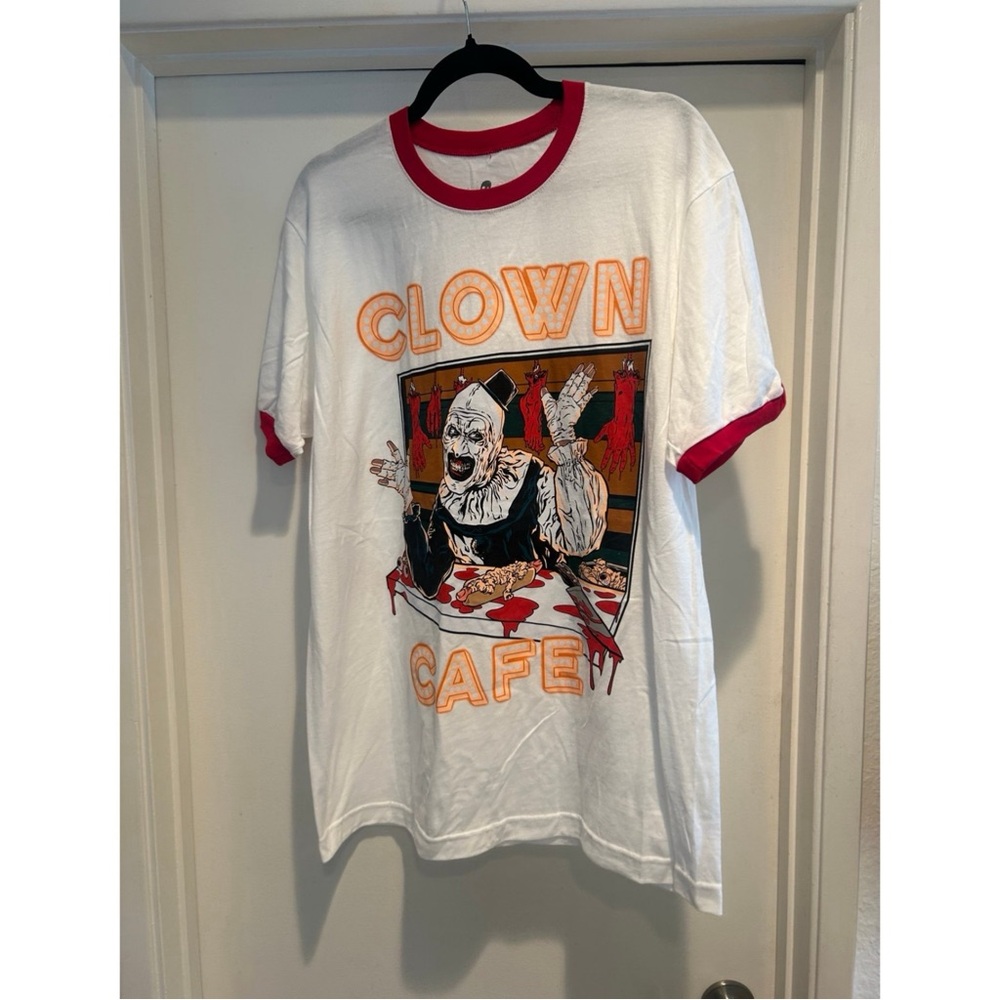 Terrier Clown Cafe Universal Horror Nights 2025 Shirt